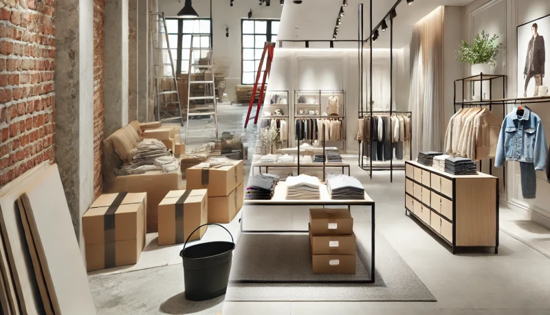 Obra en un local comercial